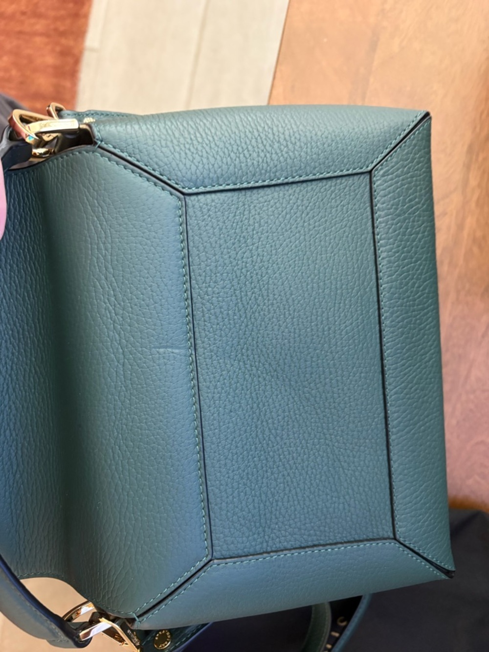 Strathberry Mosaic Top Handle Bag in Bottle Green - comes with bag and box! - Picture 5 of 8